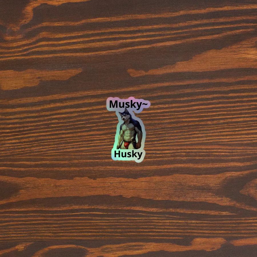 Musky Husky Holographic Sticker Sheet product image (5)