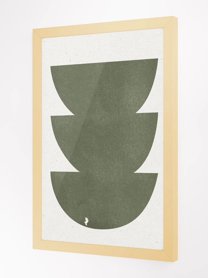 Eco-Friendly Ayous Wood Framed Matte Poster | Sustainable Modern Art with a Natural Touch product image (1)