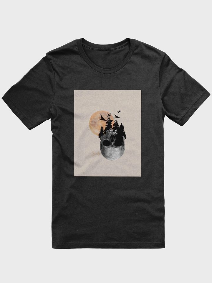 Eerie Moonlight Skull T-Shirt product image (1)