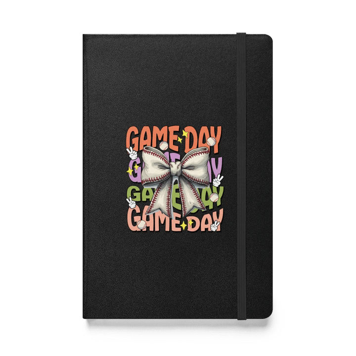 Game Day Bow Baseball Hardcover Journal product image (1)