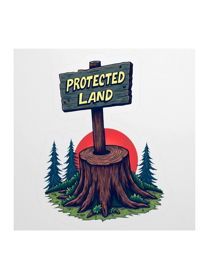 Protected Land Sticker product image (1)