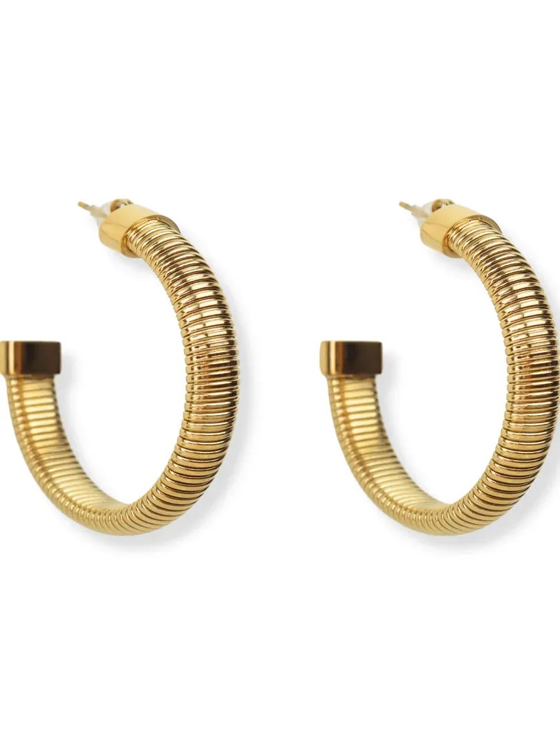 Bella Hoops Gold Earrings product image (1)