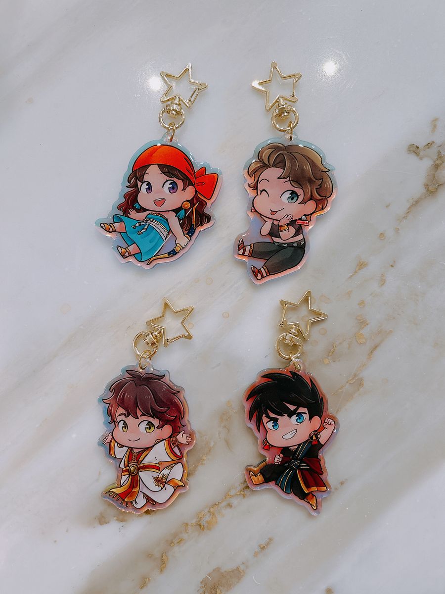 Aro - Rainbow Acrylic Keychains product image (2)
