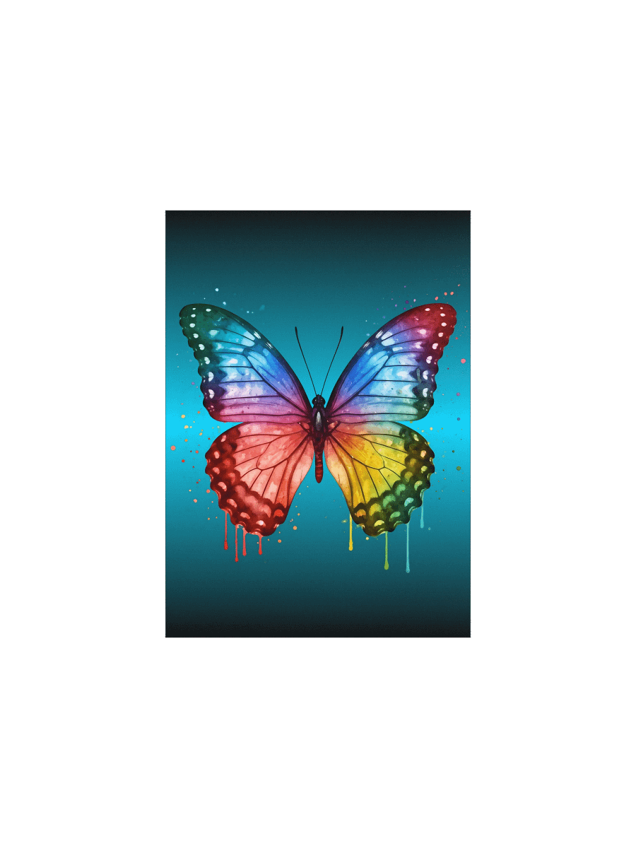 Rainbow Butterfly: Painted Elegance Poster product image (4)