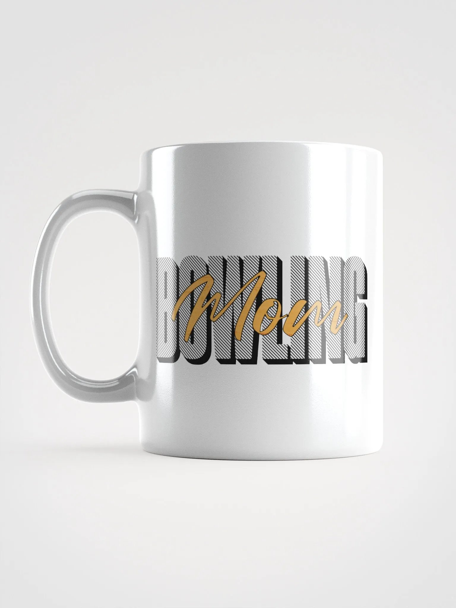 Mom Bowling Golden Mug product image (1)