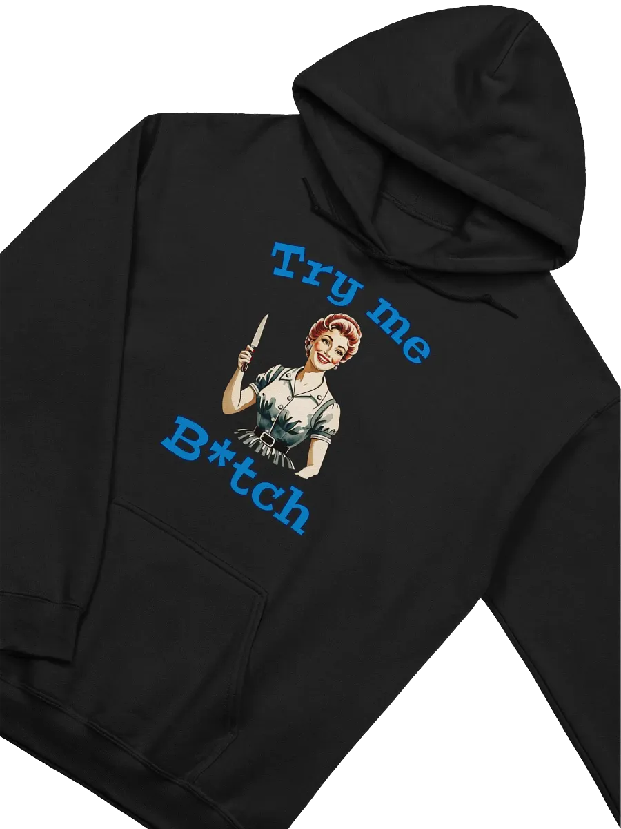 Try Me B*tch - Funny Meme - Gildan Classic Hoodie product image (2)