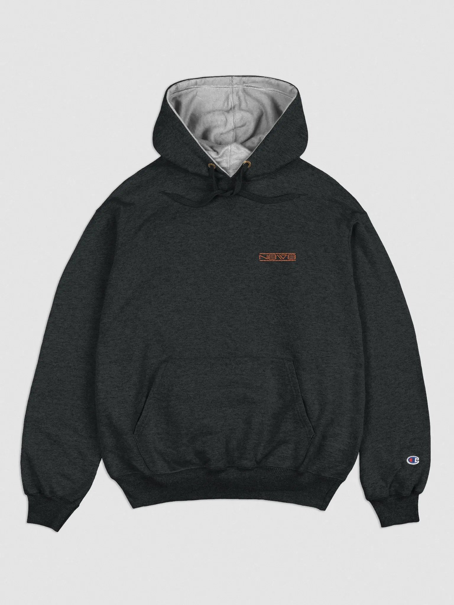 Embroided N8W8 Logo Orange Champion Hoodie product image (1)