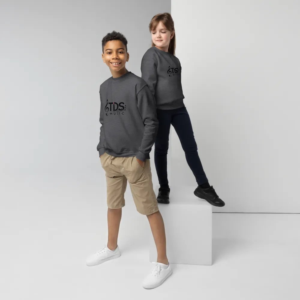 TDS Music Youth Crew Neck Sweatshirt in Blue, White, Black, Red, Gray (XS-XL) product image (1)