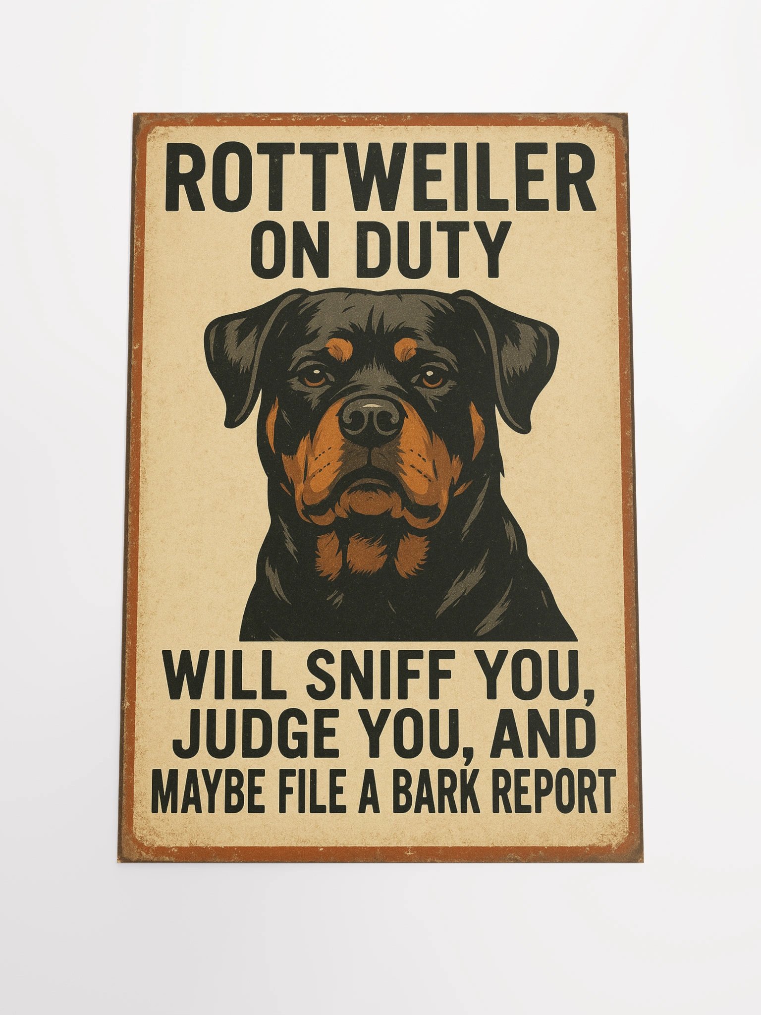 Rottweiler On Duty Poster product image (2)