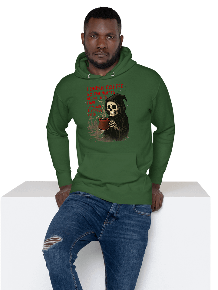 Sarcastic Reaper Coffee Hoodie product image (2)