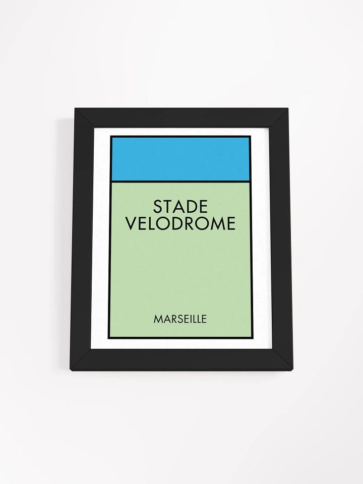 Stade Vélodrome Marseille Monopoly Title Art Framed Print product image (1)