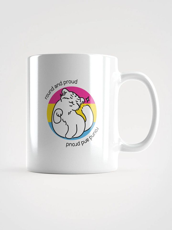 Round and Proud Manul Pansexual Version - White Mug product image (1)
