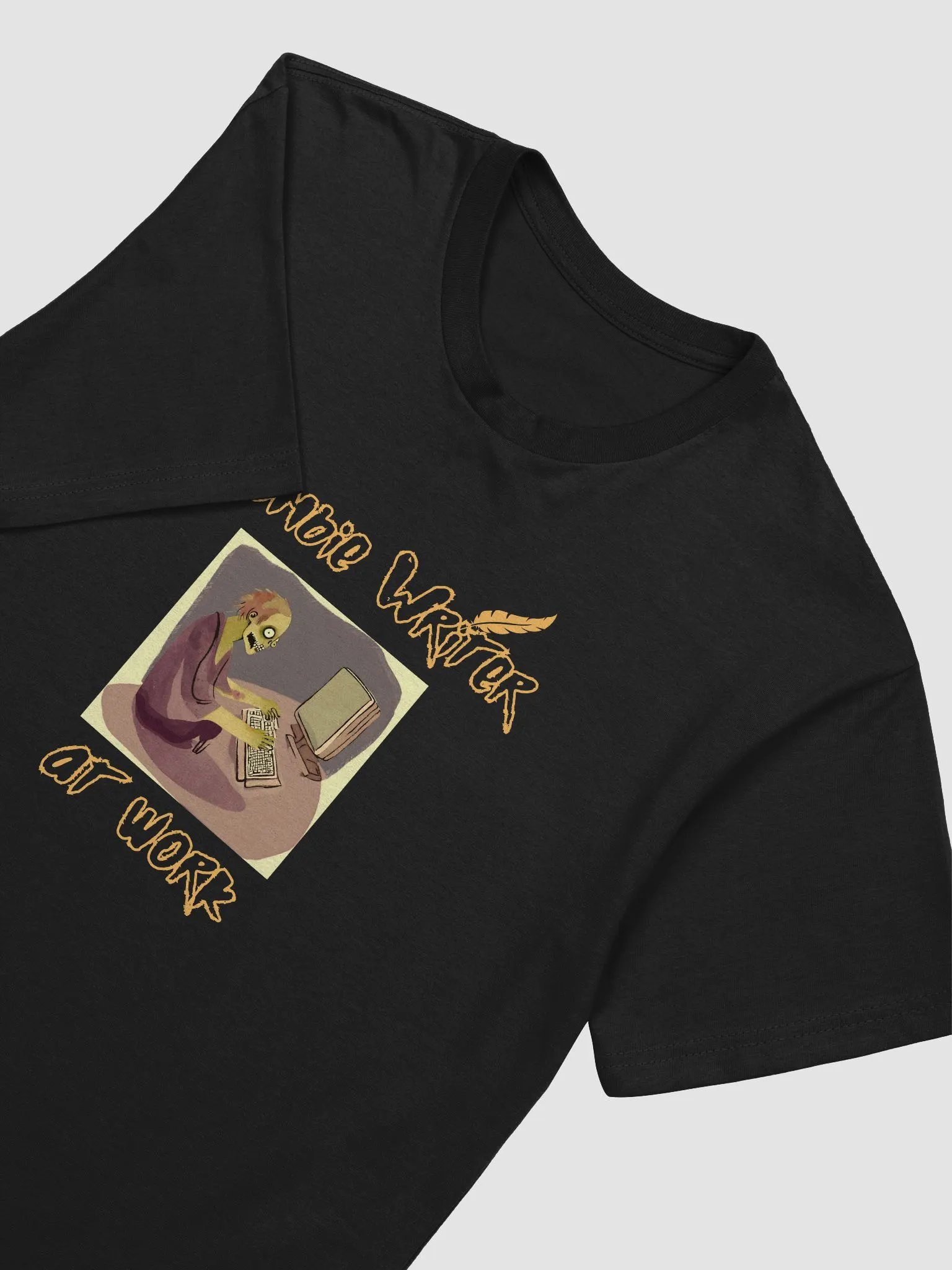 Zombie Writer at Work Supersoft T-shirt product image (42)