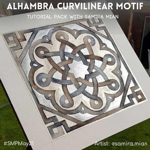*THE* bestseller in my shop is this babe... by a long shot!

The magic of the Alhambra and my metallic and neutrals rendition...