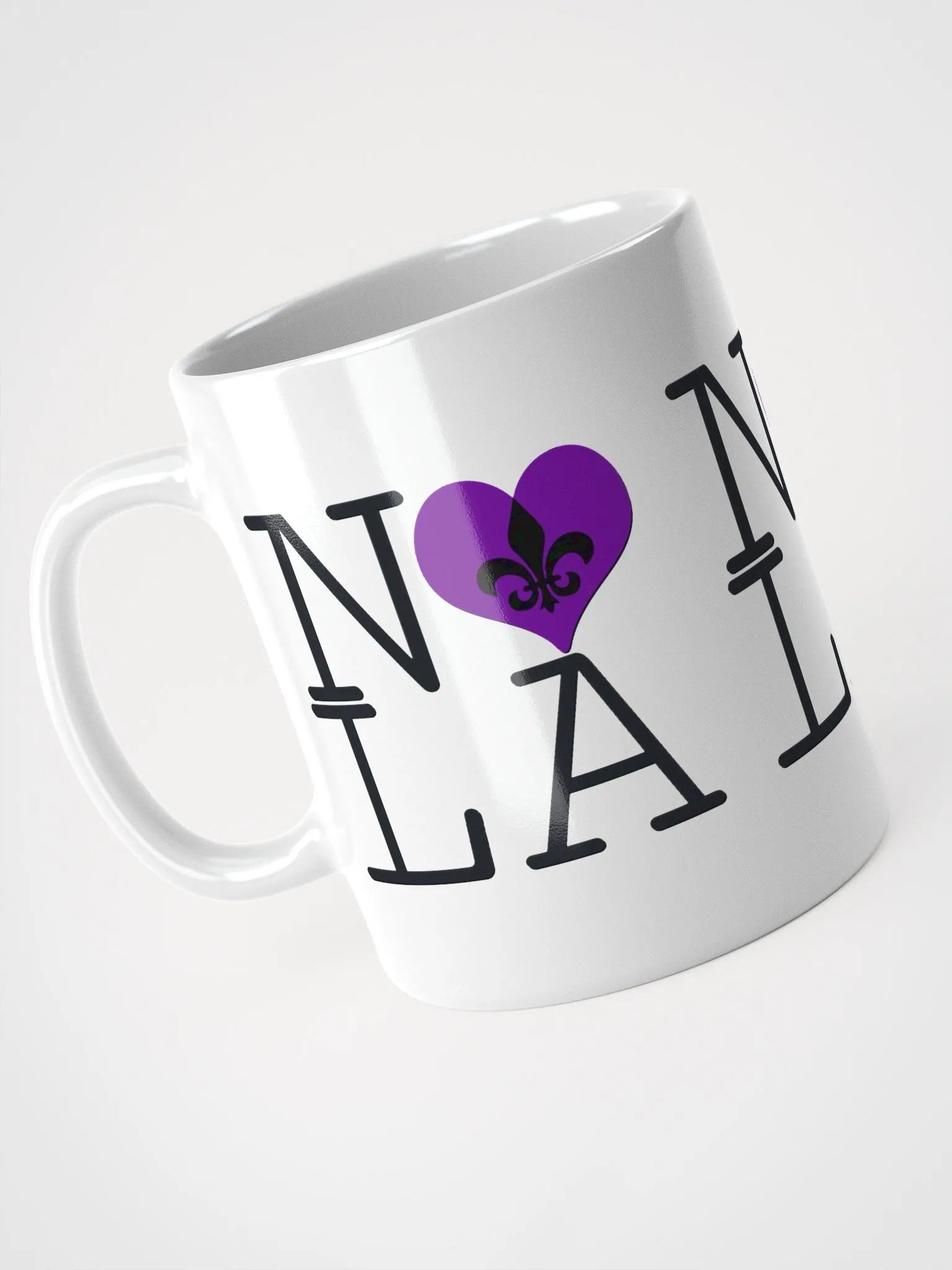 I LOVE NOLA **BIGSHOT MUG** (PURPLE HEART + IMAGE POP) product image (8)