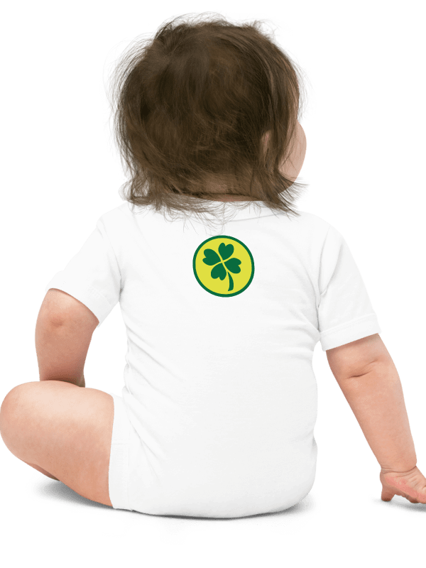 Mickey and Minnie mouse - green style (art by Dina R.) acrylic painting picture - Baby Short Sleeve One Piece product image (9)