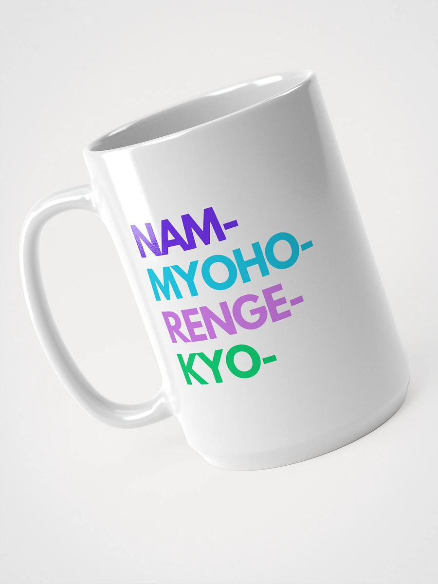 Nam-Myoho-Renge-Kyo White Glossy Mug product image (3)