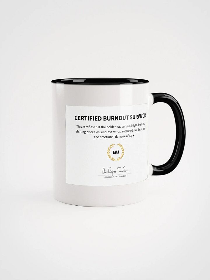Certified Burnout Survivor - White Mug product image (1)