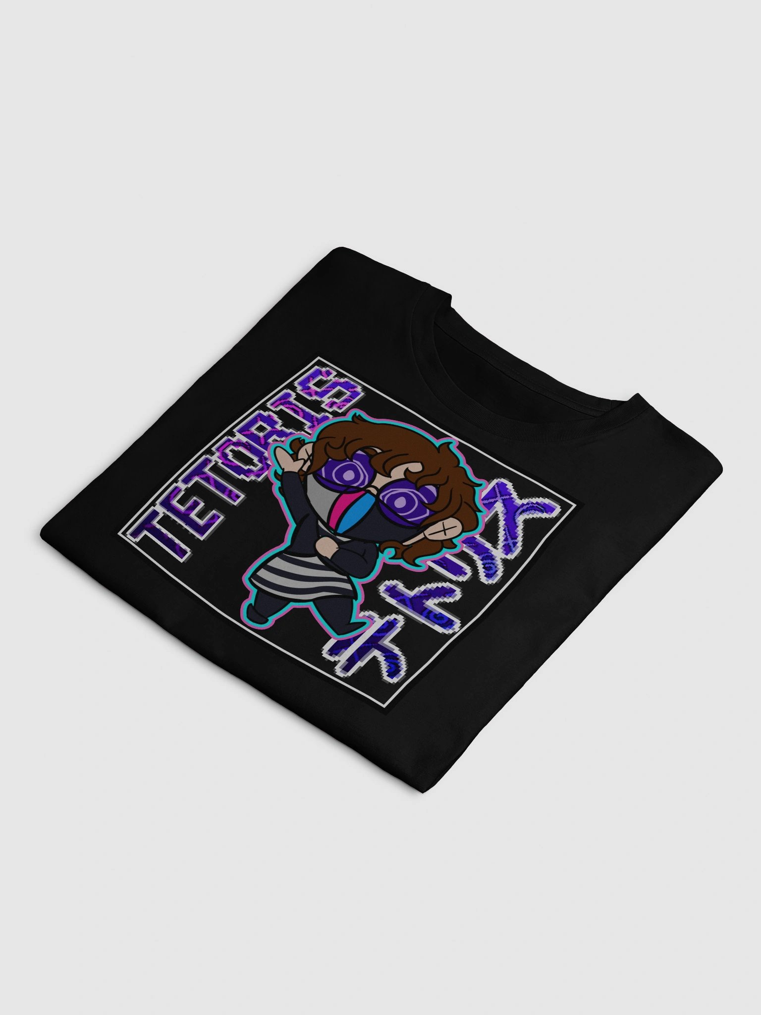 TETORIS - Variant 1 Denny + Glitched Denny 2 Cropped T-Shirt product image (21)