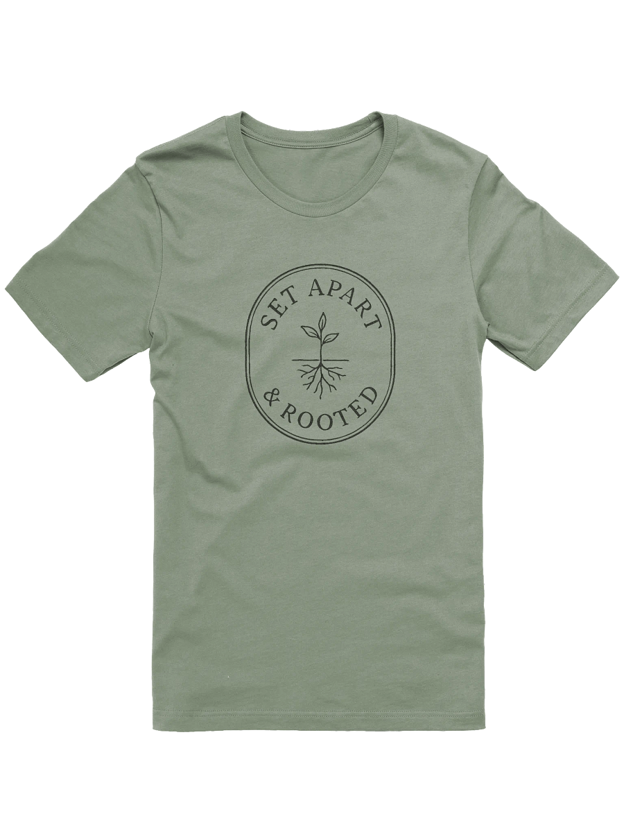 Set Apart & Rooted Branded Tee (Light Colors) Oval Logo product image (4)