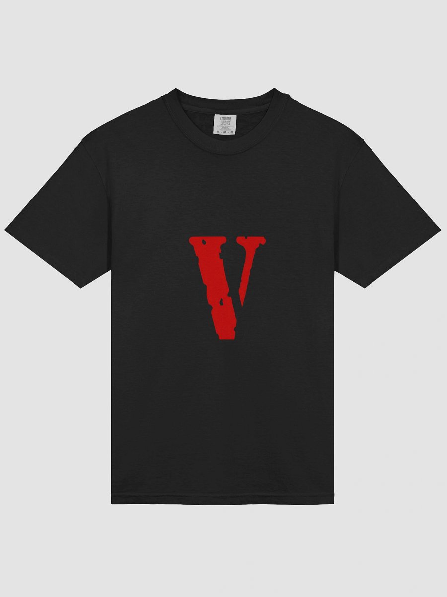 Irregular Edge Red Letter V Comfort T-shirt product image (3)
