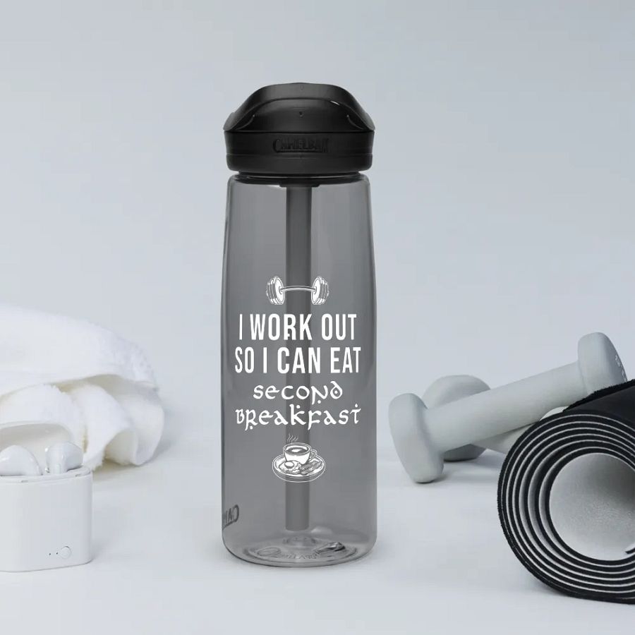 I work out so I can eat second breakfast Training Bottle product image (12)