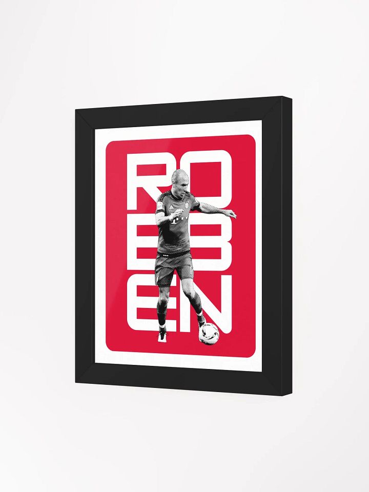 Arjen Robben BW Bayern Munich Name Art Framed Print product image (1)