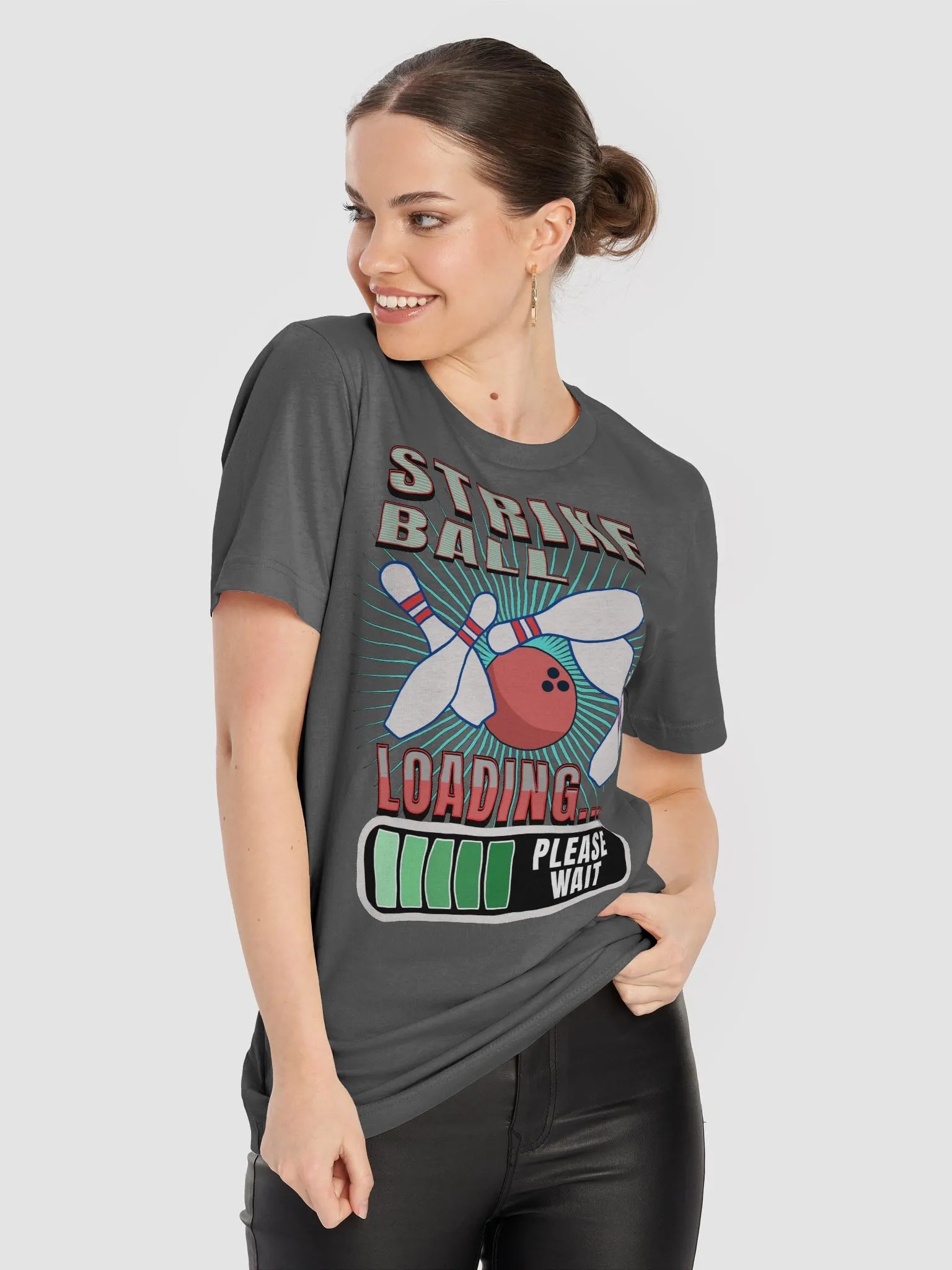 Strike Ball Loading Bowling Funny T-Shirt product image (5)
