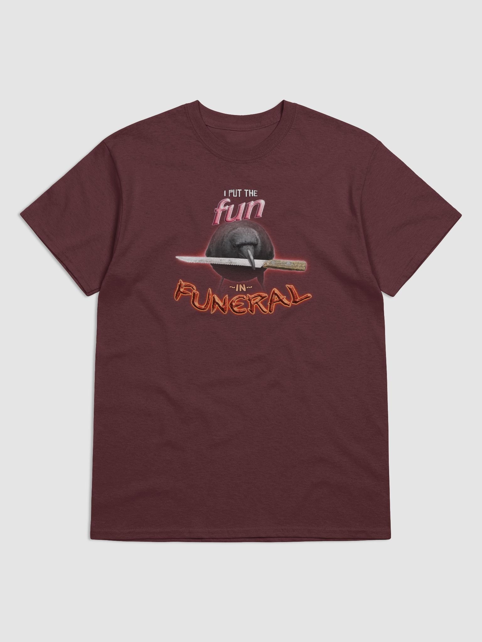 I put the fun in funeral crow T-shirt product image (1)