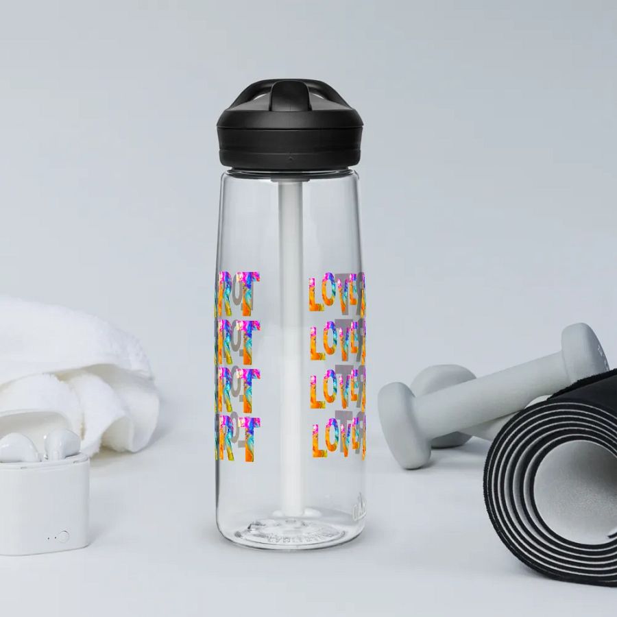 Camelback water bottle with trendy artful  design 'I Love Art' design. product image (11)