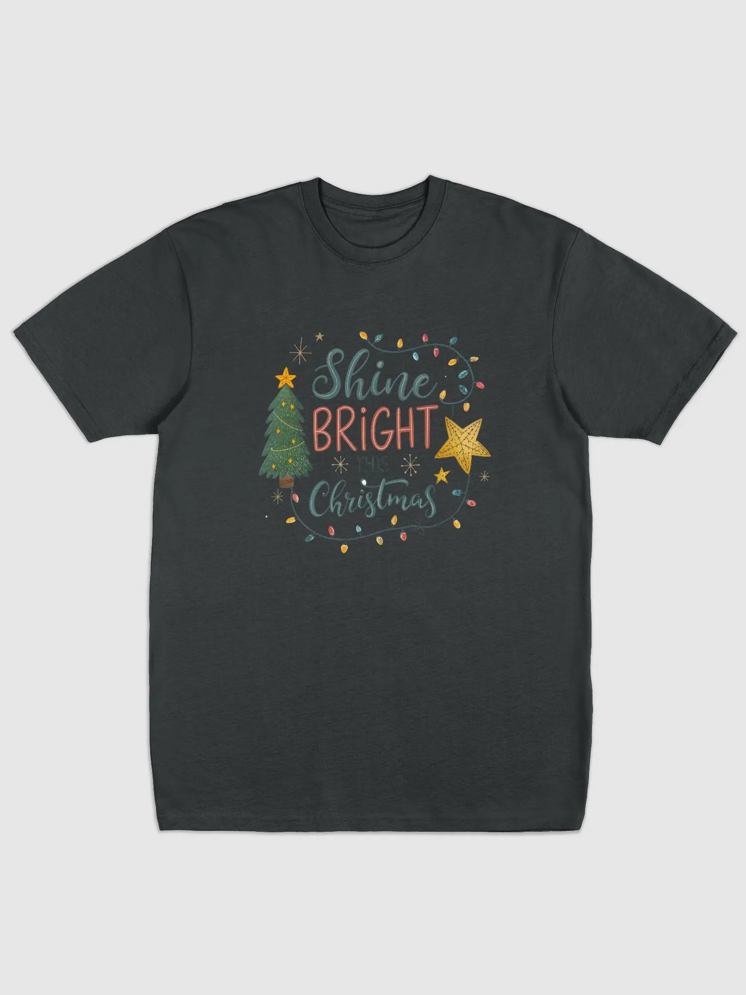 Festive Christmas 'Shine Bright' Tee product image (2)