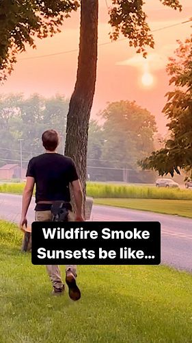 Smokey sunsets are from a different planet! #starwars #wildfires #canada🇨🇦