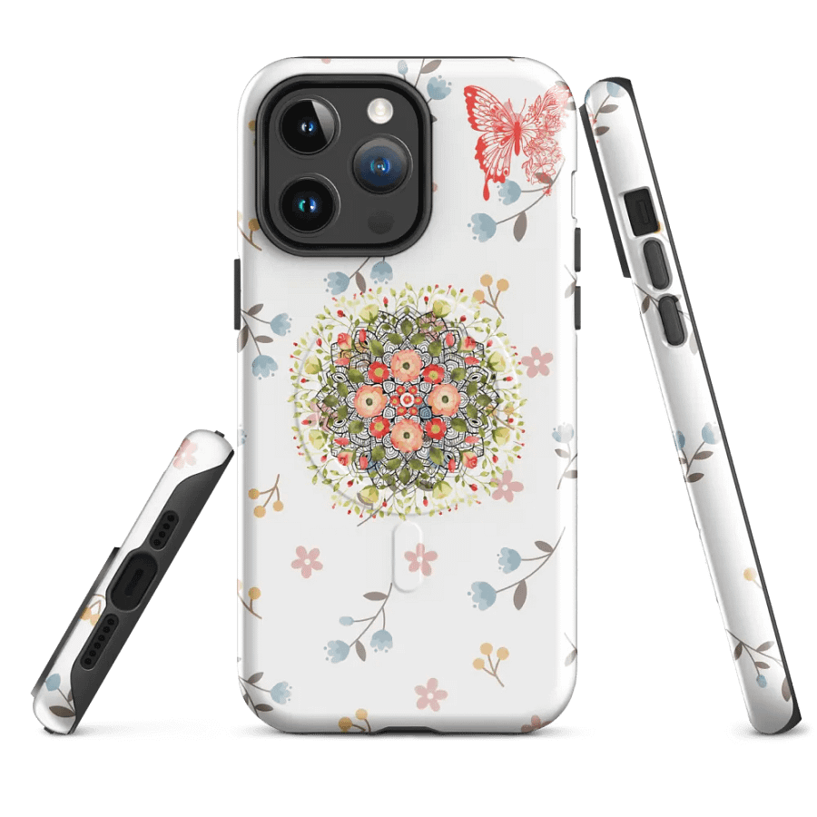 Floral Mandala MagSafe® Tough iPhone® Case product image (1)