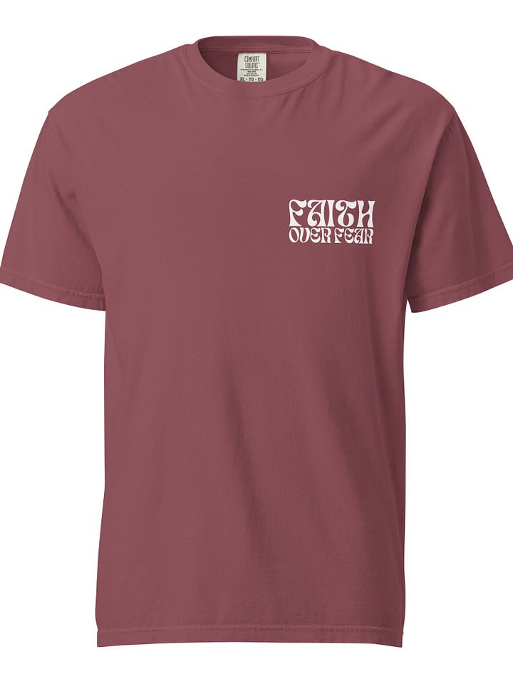 Faith Over Fear Christian Comfy Tee product image (1)