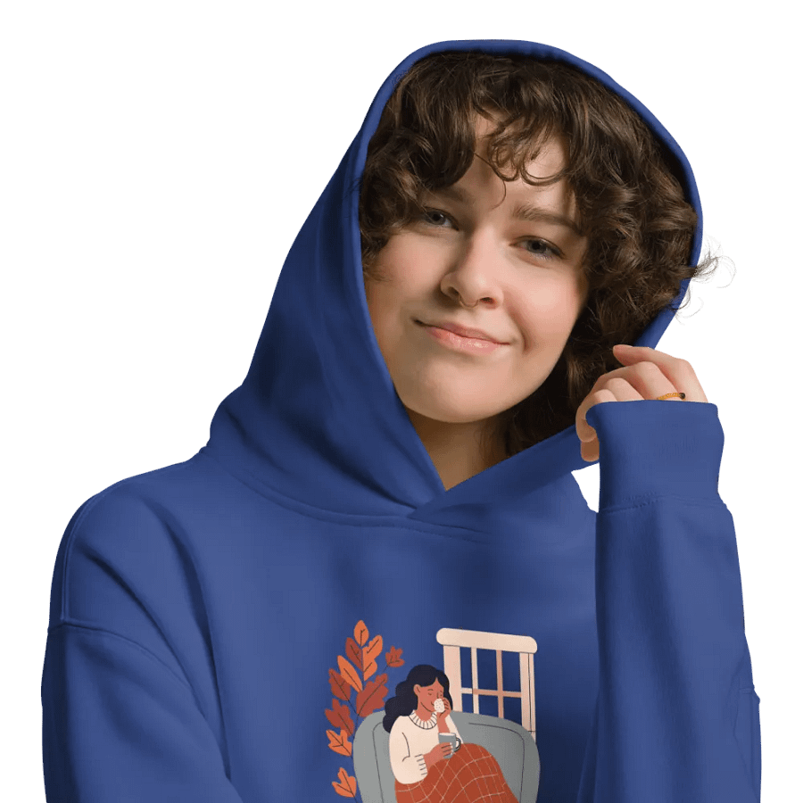 Cozy Girl Hoodie - Blue product image (9)
