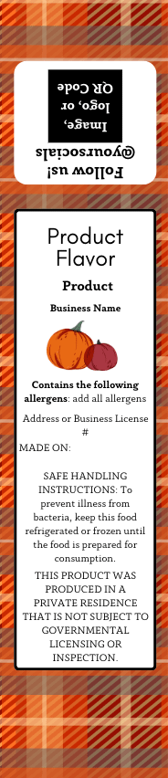 Autumn Harvest Plaid Label Templates Bundle product image (2)