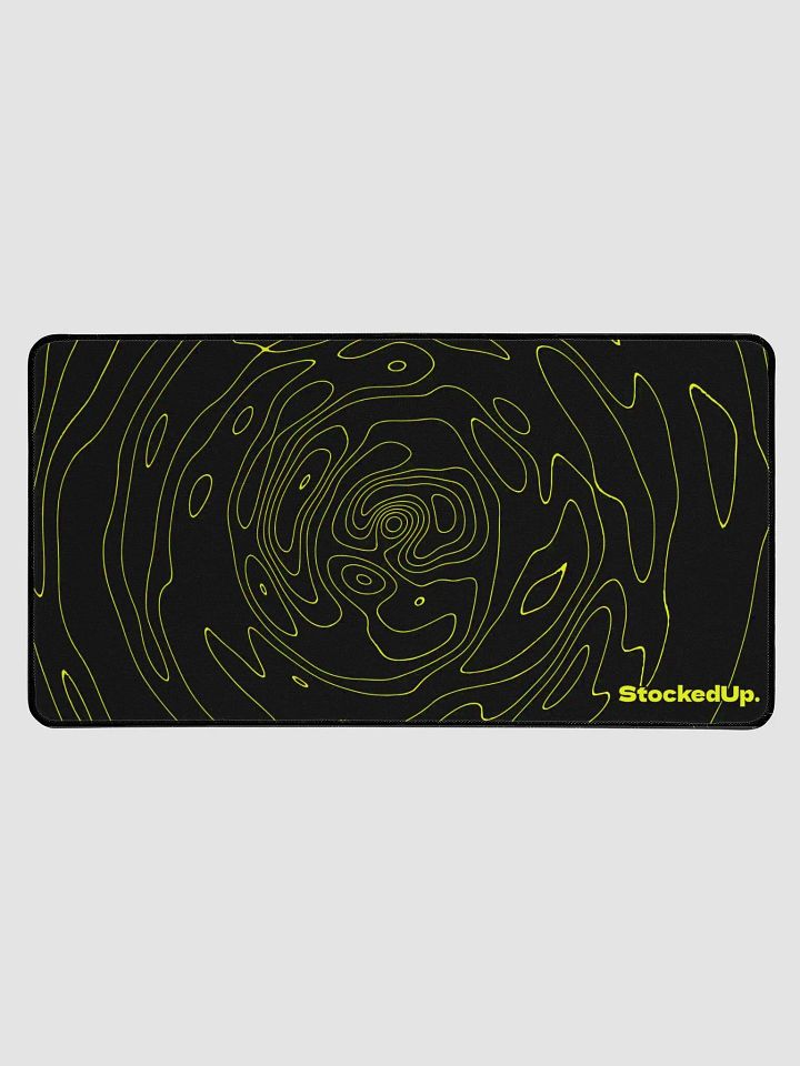 Black & Yellow Topo Mousepad Stocked Up product image (1)