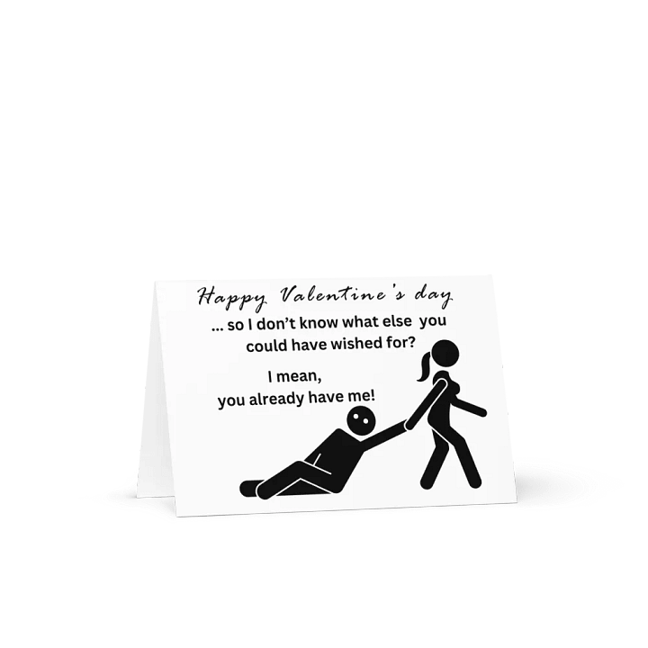 Minimalist Cheeky Valentine's Greeting Card product image (2)