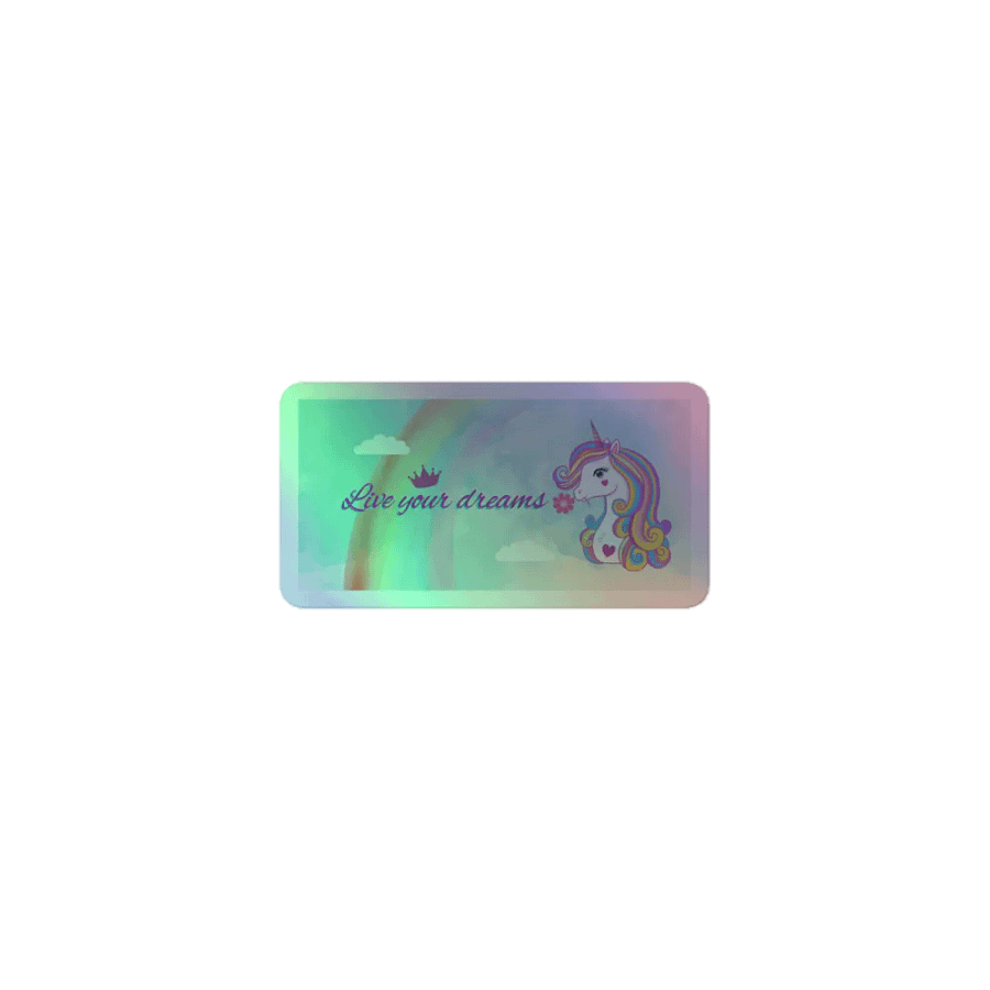 Live Your Dreams -Holographic sticker sheet product image (1)