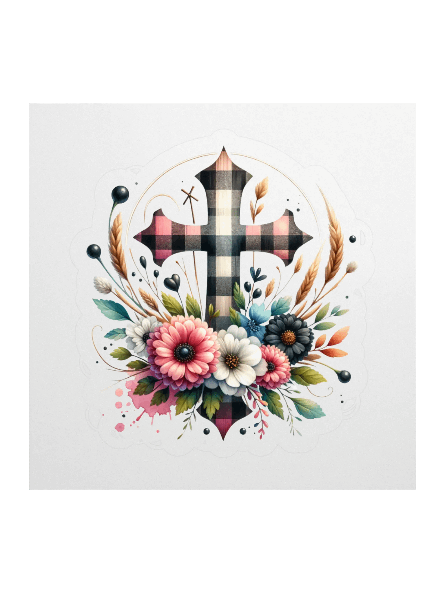 Floral Charm Kiss Cut Stickers. product image (1)
