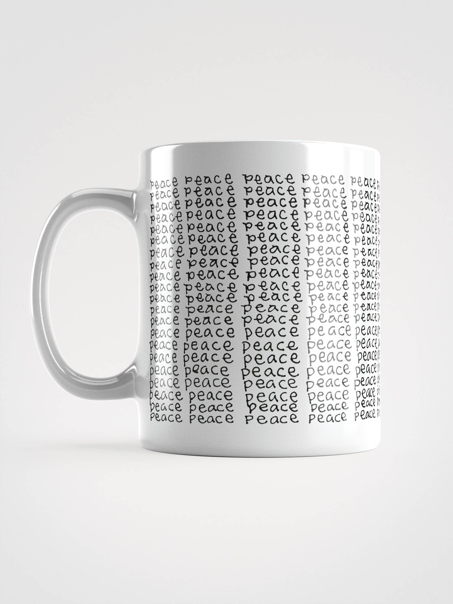 Peace 2 White Glossy Mug product image (6)