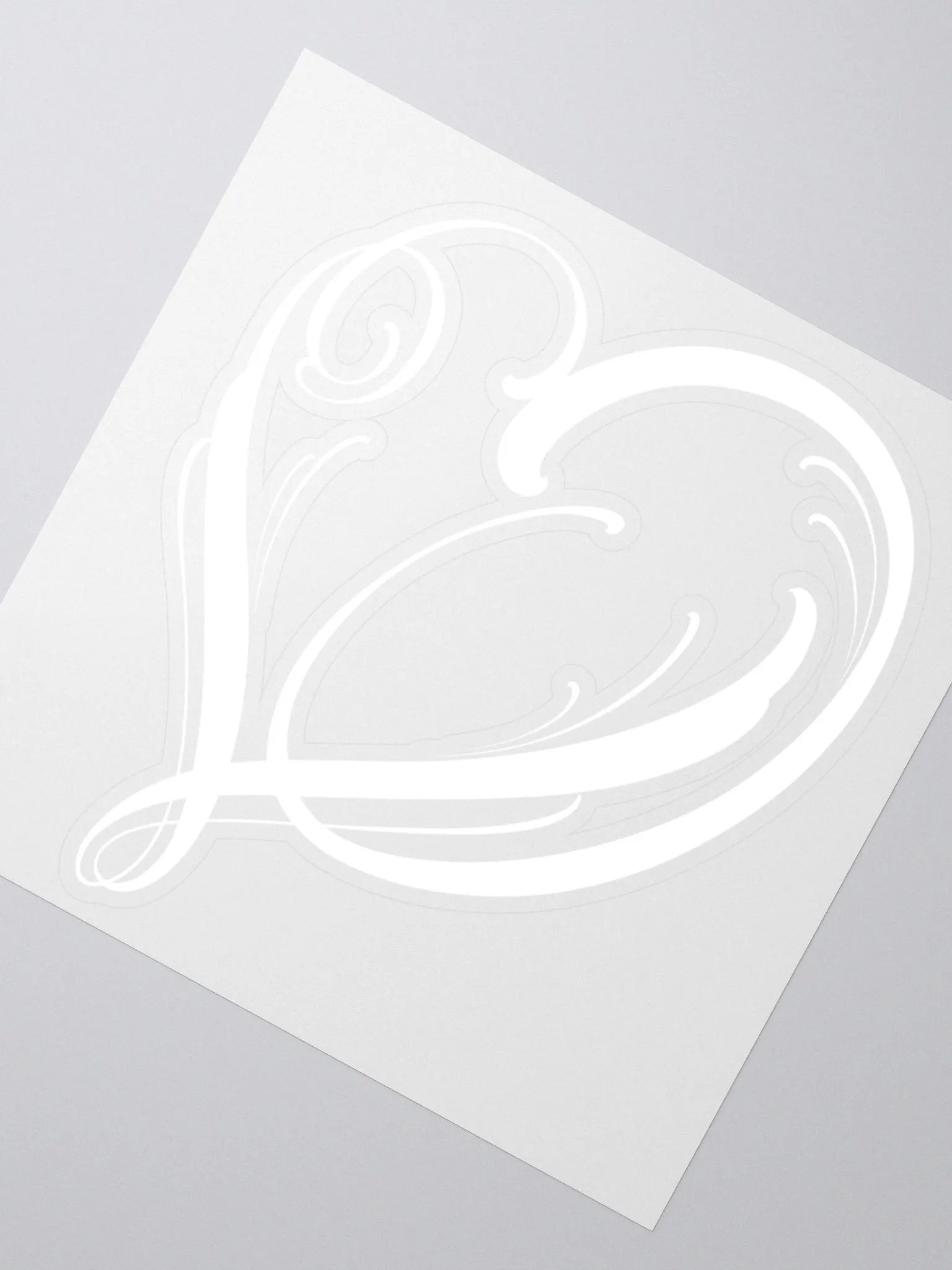 White Logo Sticker product image (2)