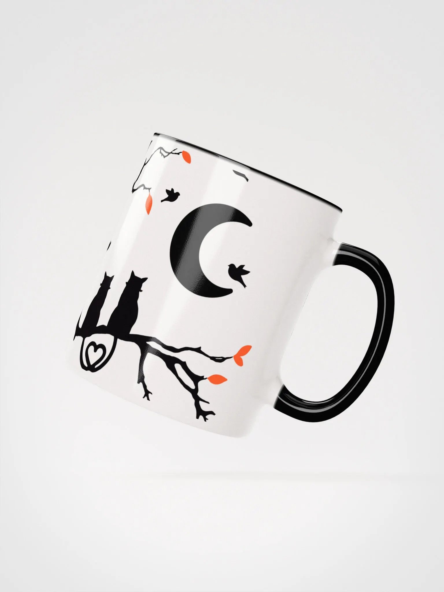 Whimsical Tree Branch Ceramic Mug with Color Inside product image (5)
