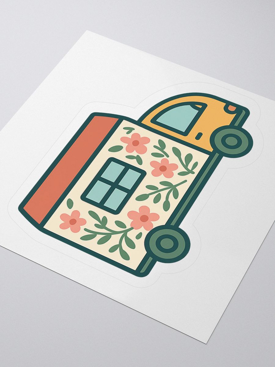 Whimsical Cosy Cottage Camper Sticker product image (6)