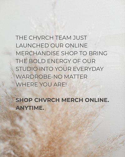 You asked. We delivered. The CHVRCH Merch Store is now live.

🌿 Inclusive fits that move with you
🌿 Streetwear meets sweatwea...