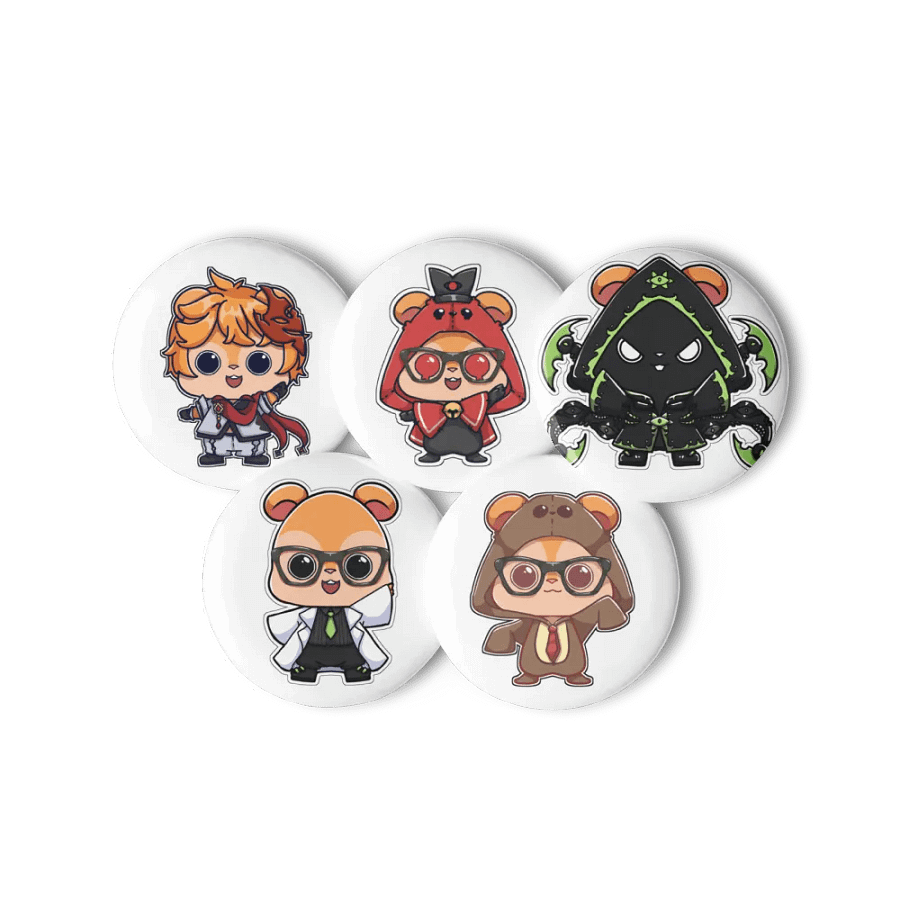 Kuma Cosplay Pins Set 001 product image (6)