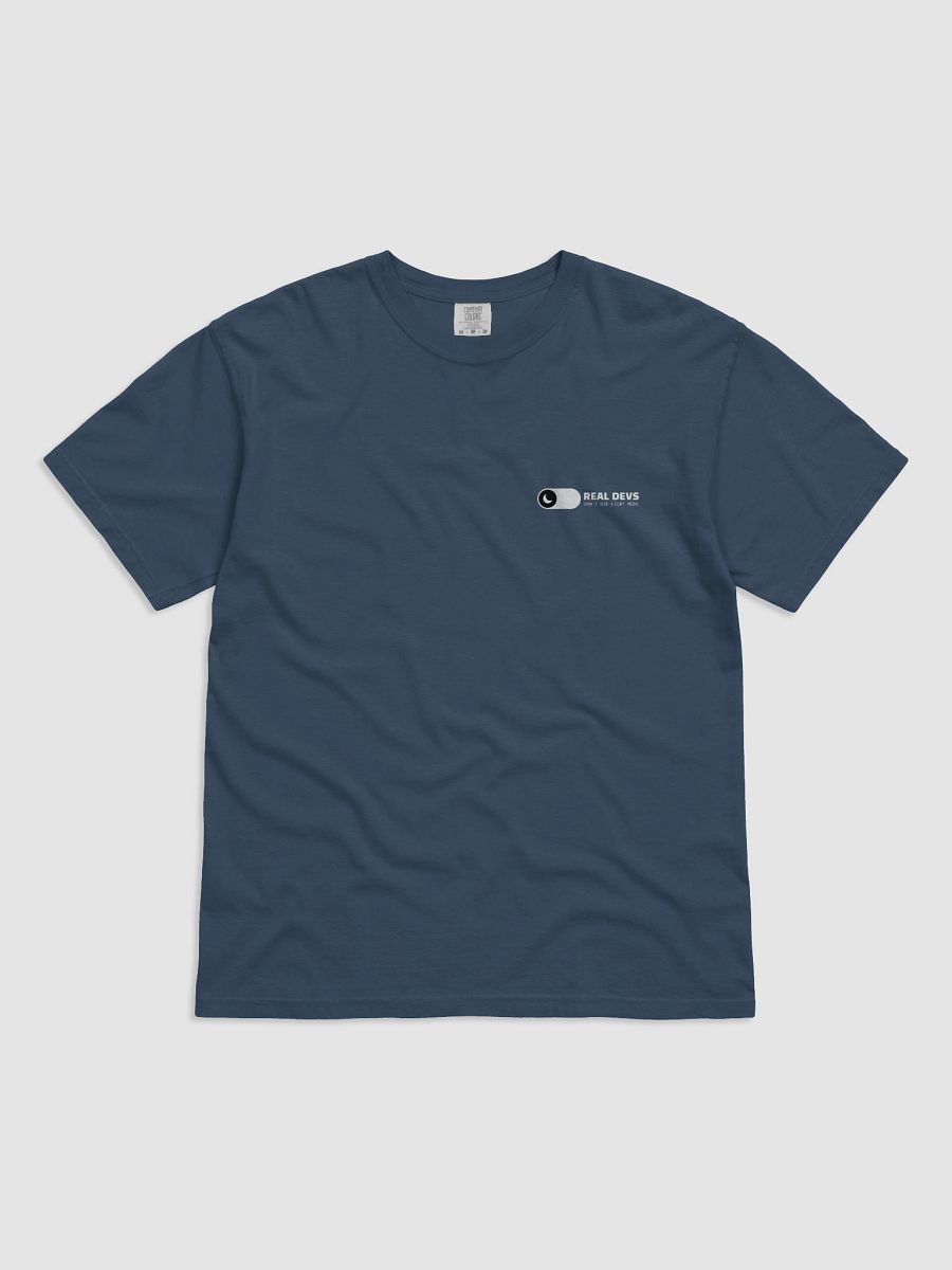 "Real devs don’t use light mode" Tee – Built for Code After Hours product image (5)