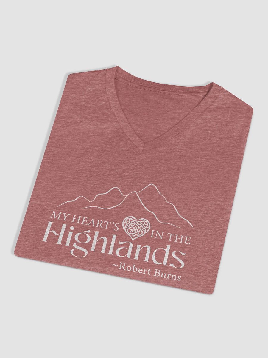 My Heart's in the Highlands Women's Relaxed Fit V-Neck Tee product image (3)