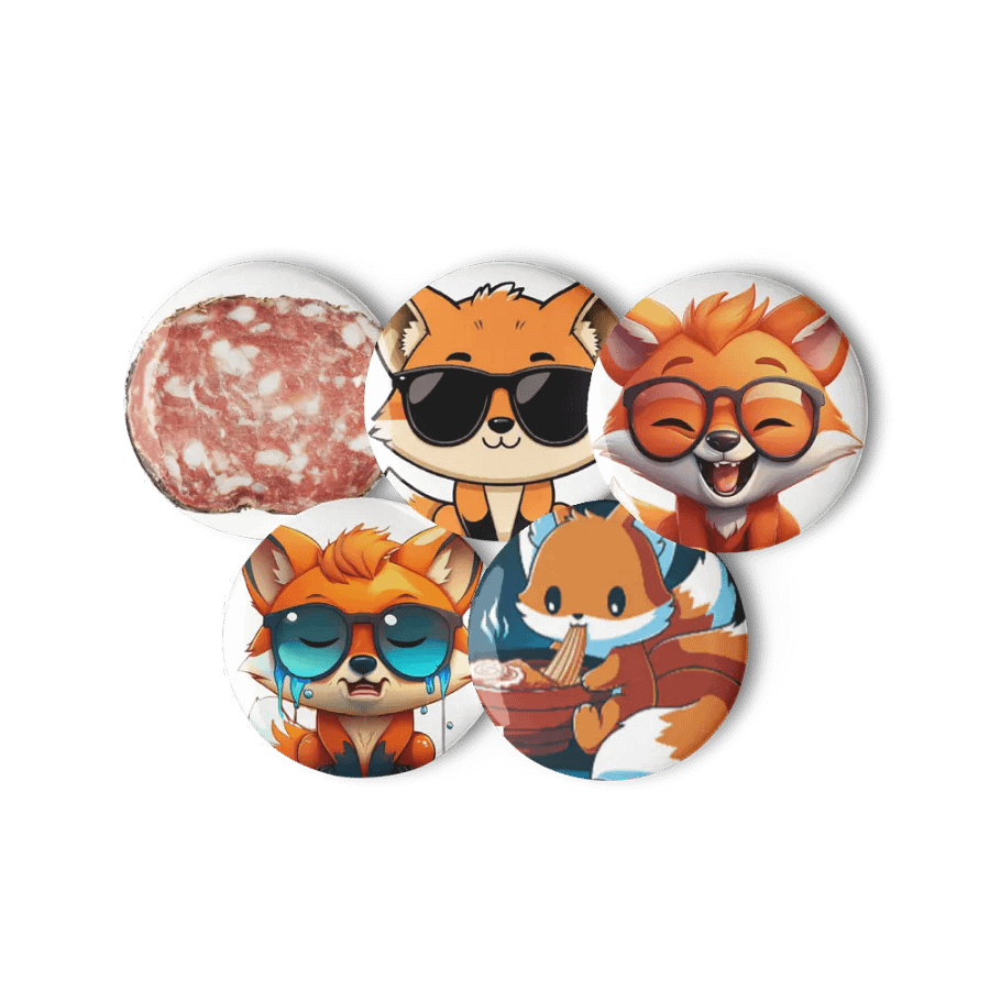 pins renard +une ptite tranche de saucisson bonus product image (11)