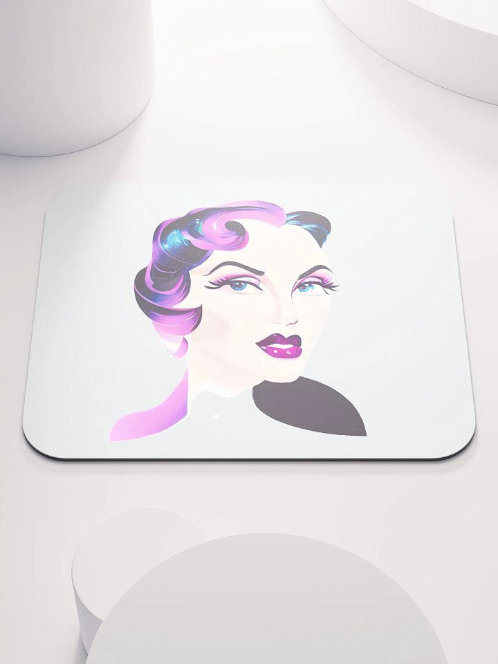 Striking Retro Lady Mouse Mat product image (1)